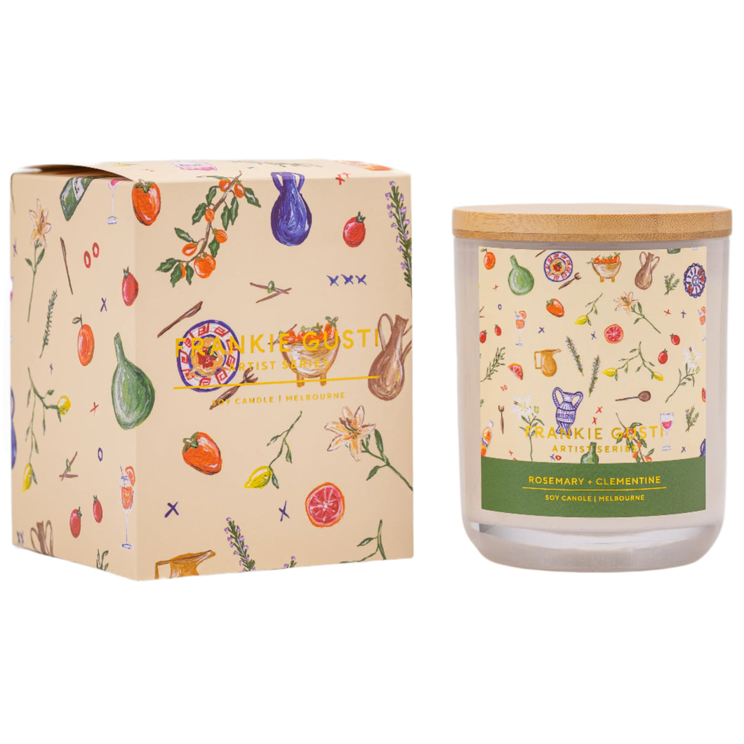 Artist Series Candle | Rosemary + Clementine | Brigitte Grant