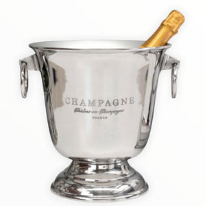Champagne Bucket Footed Nickle 25x27cm