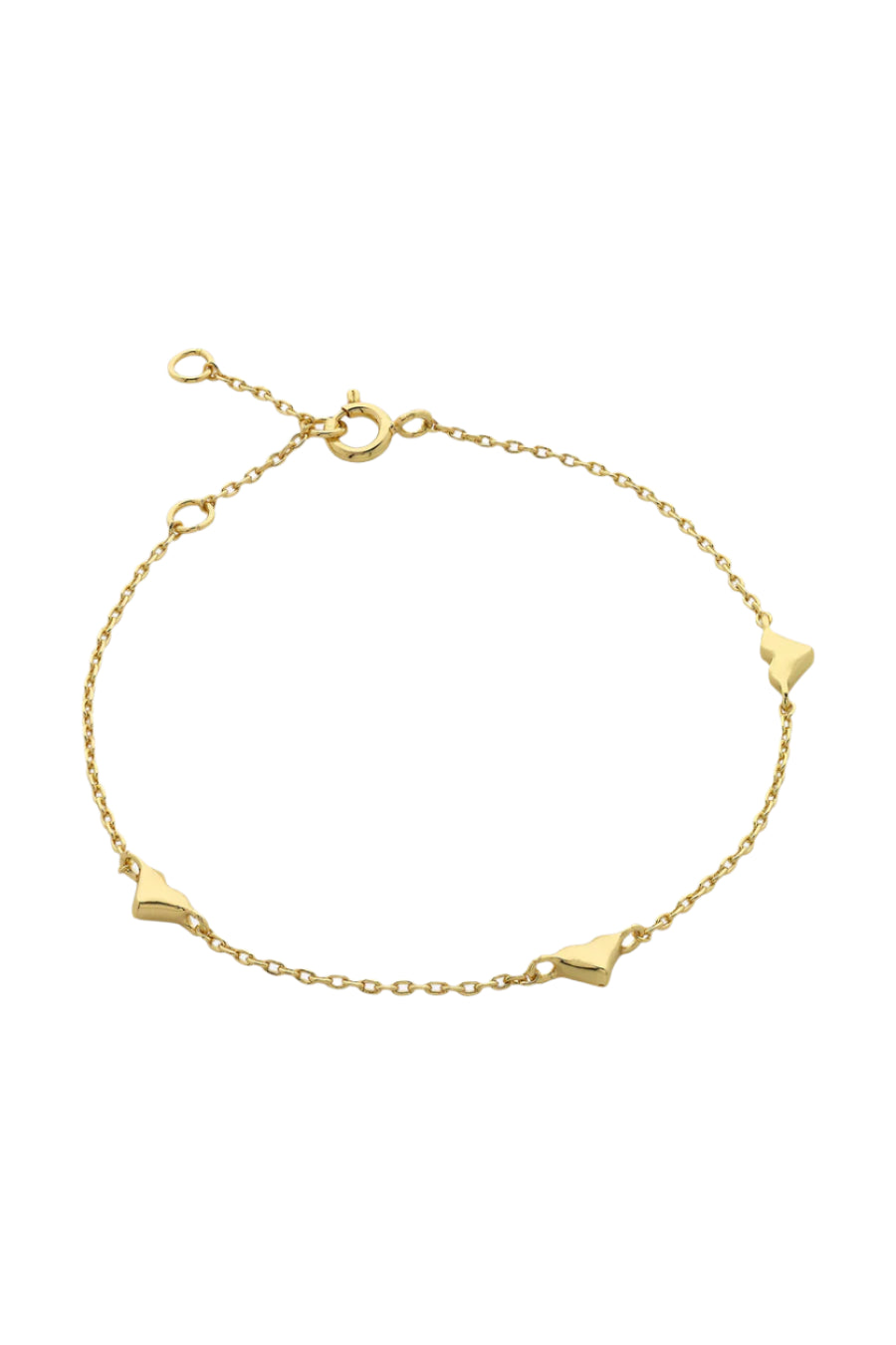 Mariel Soft Gold Heart Bracelet