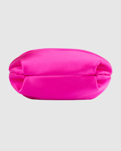 Jules Satin & Crystal Pouch | Fuchsia