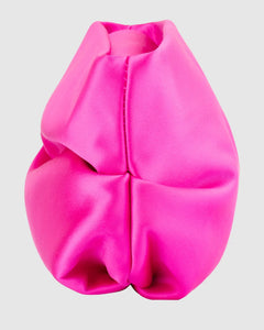 Jules Satin & Crystal Pouch | Fuchsia