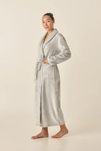 Load image into Gallery viewer, Desiré Grey Long Plush Robe