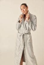 Load image into Gallery viewer, Desiré Grey Long Plush Robe