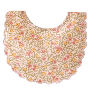 Scallop Bib | Blossom Lily Pink