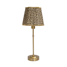 Load image into Gallery viewer, Leopard Scallop Shade &amp; Gold Base