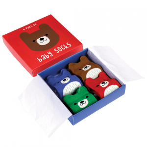 Baby Socks 4 Pairs | Bear