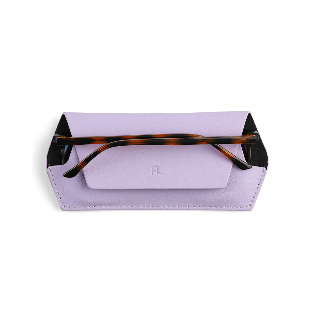 Leather Glasses Case | Lilac