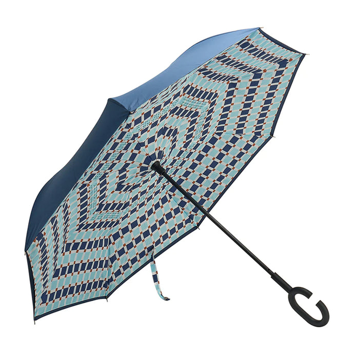 Reverse Umbrella | Blue Check