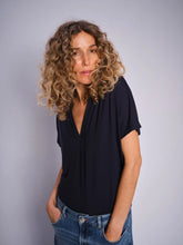 Load image into Gallery viewer, Shira Tee | Salute Navy