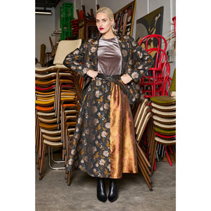 Parted Skirt | Multi Brocade