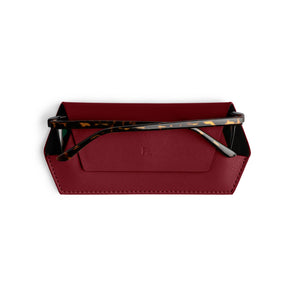 Leather Glasses Case | Burgundy