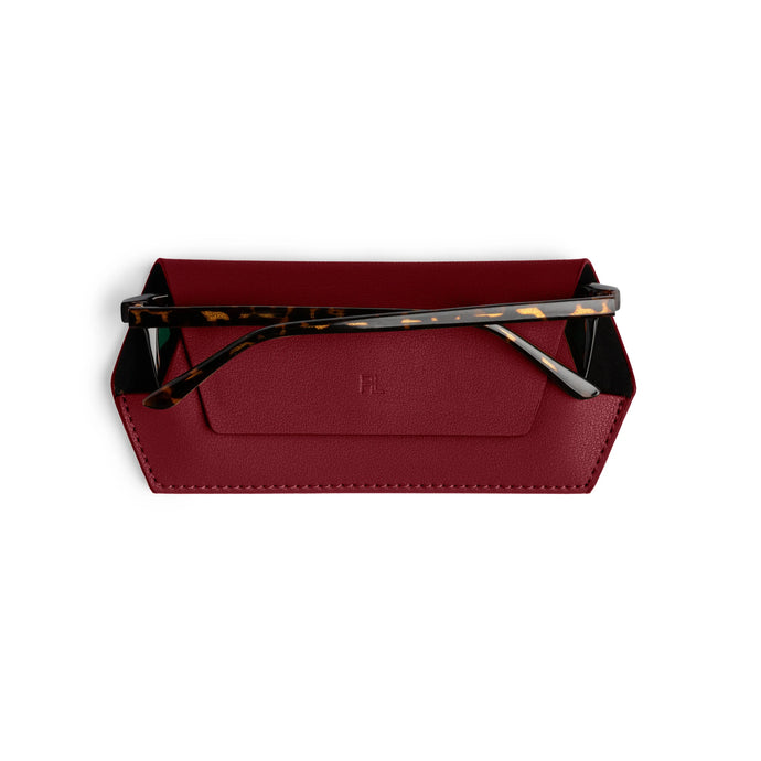 Leather Glasses Case | Burgundy