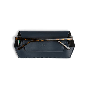 Leather Glasses Case | Navy