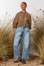Load image into Gallery viewer, Sammy Top | Orange/Blue Retro