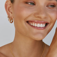 Load image into Gallery viewer, Crystal Pearl Maxi Hoops