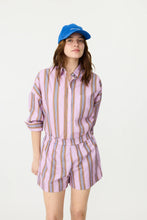 Load image into Gallery viewer, Chiara Classic Short | Violet Caramel Stripe