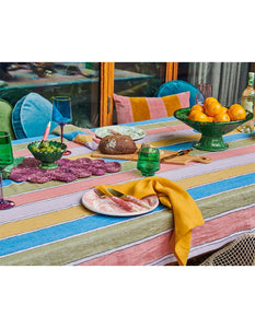 Majorca Stripe Linen Tablecloth