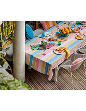 Load image into Gallery viewer, Majorca Stripe Linen Tablecloth