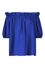 Load image into Gallery viewer, Halcyon Ruched Top | Cobalt