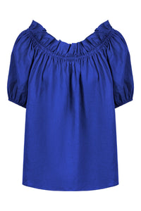 Halcyon Ruched Top | Cobalt