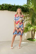 Load image into Gallery viewer, Delila Sunset Silk Dress