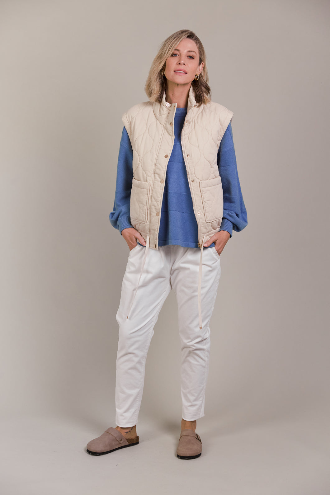 Pepi Vest | Ecru