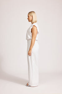 Miramar Palazzo Pant | White