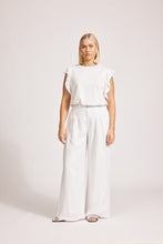 Load image into Gallery viewer, Miramar Palazzo Pant | White