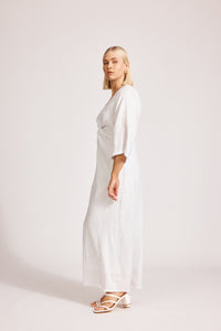 Miramar Twist Maxi Dress | White