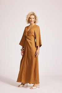 Miramar Twist Maxi Dress | Caramel