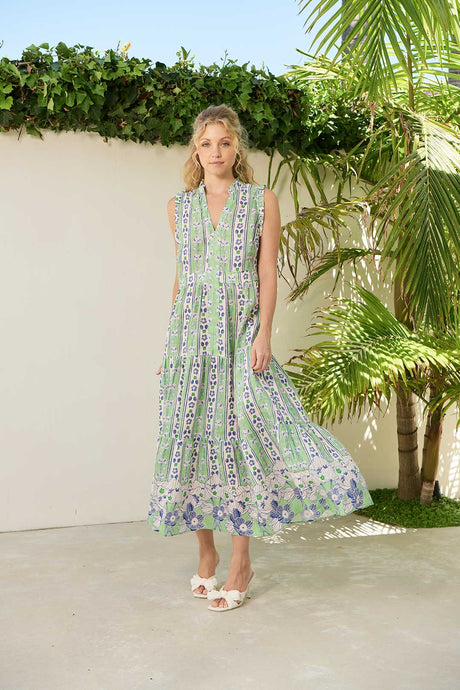 Una Poppy Maxi Dress | Green