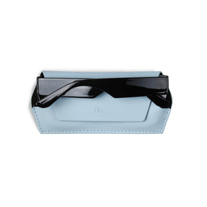 Leather Glasses Case | Sky Blue