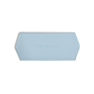 Leather Glasses Case | Sky Blue