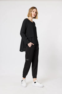 Tracey Zip Pocket Pant | Black