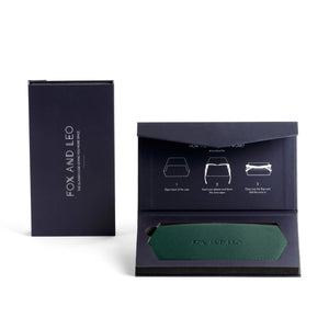 Leather Glasses Case | Forest
