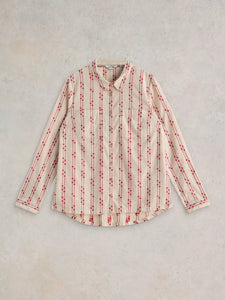 Sophie Organic Cotton Shirt | Pink Multi