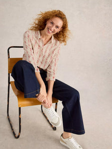 Sophie Organic Cotton Shirt | Pink Multi
