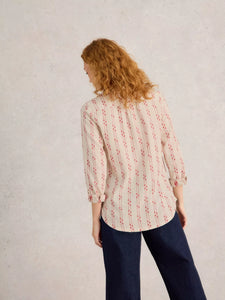 Sophie Organic Cotton Shirt | Pink Multi