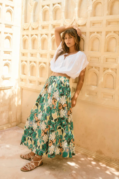 Aurora Maxi Skirt | Paisley