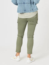 Load image into Gallery viewer, Paige Cargo Pant | Washed Khaki