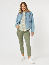 Load image into Gallery viewer, Paige Cargo Pant | Washed Khaki