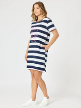 Load image into Gallery viewer, Love &amp; Kisses Dress | Navy Pink