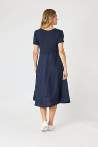 Lino Le Marais Dress | Navy