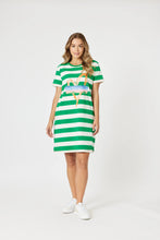 Load image into Gallery viewer, Heart Stripe Dress | Elm/White