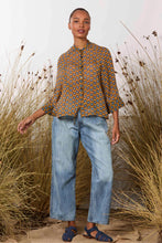 Load image into Gallery viewer, Sammy Top | Orange/Blue Retro