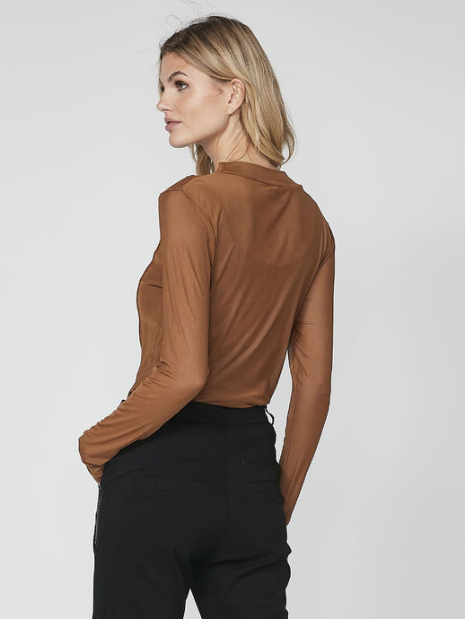 Runni Blouse (Recycle) | Toffee Brown