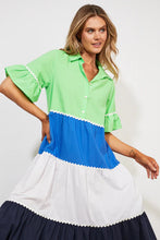Load image into Gallery viewer, Oahu Shirt Maxi Dress | Marine Stripe