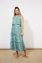 Load image into Gallery viewer, Lamu Tiered Maxi Skirt | Savanna Blue