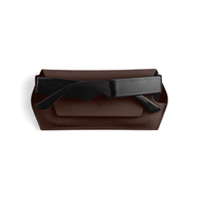 Load image into Gallery viewer, Leather Glasses Case | Chocolate