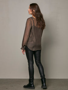 Vanina Blouse | Dark Brown